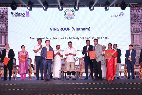 Vingroup ký kết MOU với Bang Tamil Nadu, củng cố hệ sinh thái đa ngành tại Ấn Độ