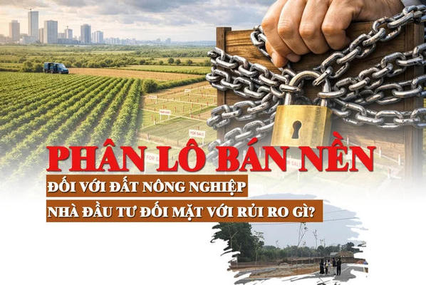 “Phân lô bán nền” đối với đất nông nghiệp, nhà đầu tư đối mặt với rủi ro gì?