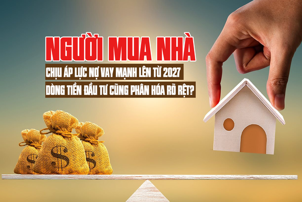 Người mua nhà chịu áp lực nợ vay mạnh lên từ 2027, dòng tiền đầu tư cũng phân hóa rõ rệt