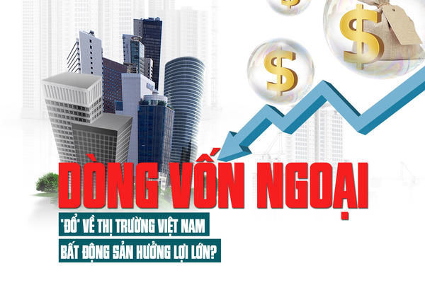Dòng vốn ngoại “đổ” về thị trường Việt Nam, bất động sản hưởng lợi lớn