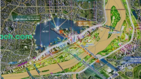 Hà Nội đẩy nhanh tiến độ dự án Trục Đại lộ cảnh quan sông Hồng