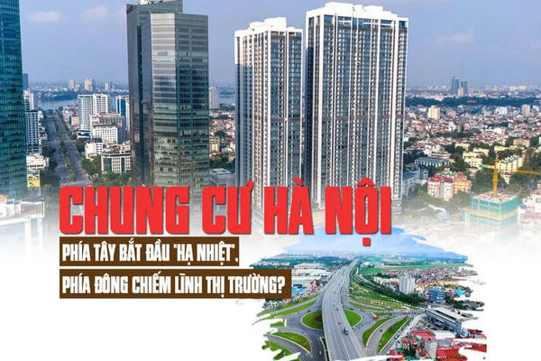 Diễn biến thị trường chung cư Hà Nội: Phía Tây bắt đầu “hạ nhiệt”, phía Đông chiếm lĩnh thị trường