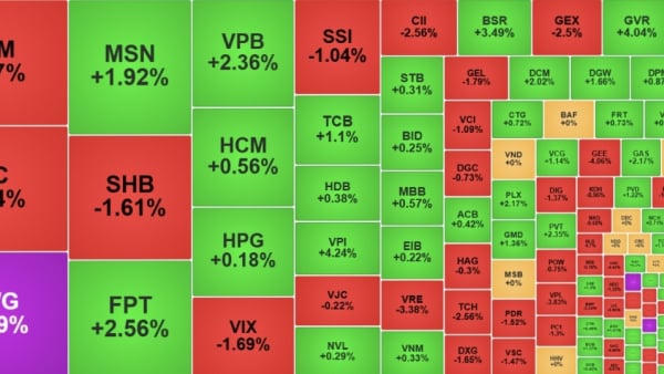 VN-Index giảm nhẹ, chấm dứt chuỗi tăng đậm