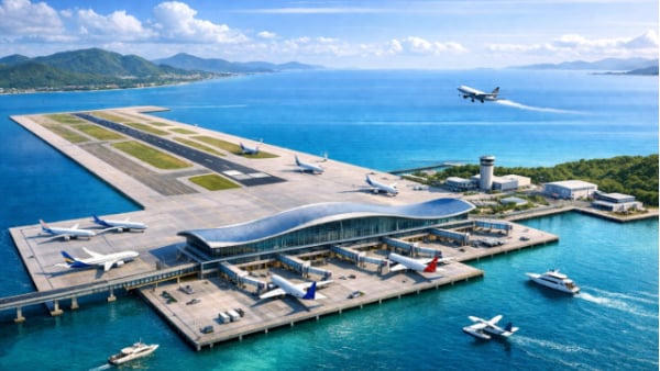 Đề xuất xây sân bay trên mặt nước đầu tiên tại Vân Phong