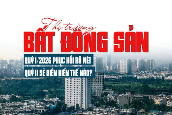 Thị trường bất động sản quý I/2026 phục hồi rõ nét
