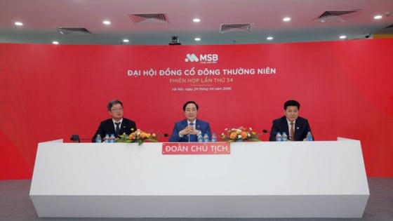 ĐHĐCĐ MSB thông qua phương án tăng vốn lên 37.440 tỷ đồng
