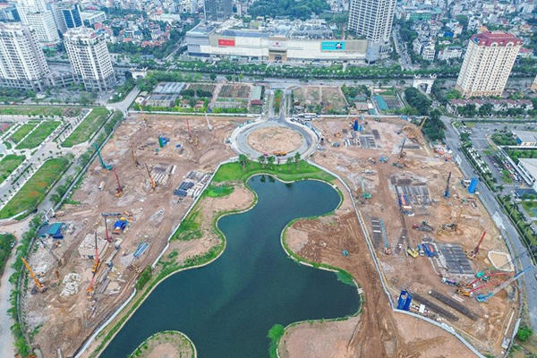 Noble West Lake Ha Noi: 12 tòa tháp 40 tầng thi công xuyên đêm, "đại công trường" lớn bậc nhất Tây Hồ Tây lộ diện