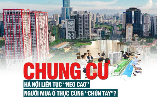 Giá chung cư Hà Nội liên tục “neo cao”, người mua ở thực cũng “chùn tay’