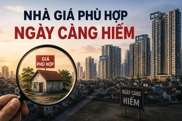 Nhà ở giá phù hợp vẫn là “bài toán” nan giải với thị trường bất động sản