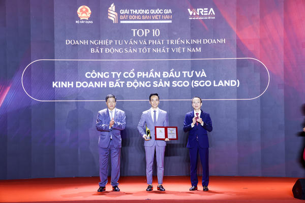 SGO Land được vinh danh tại Giải thưởng Quốc gia Bất động sản Việt Nam lần thứ II