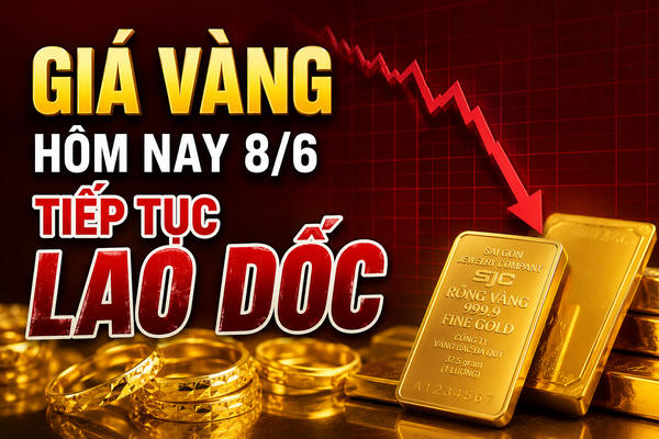 Sốc: Giá vàng cuối giờ chiều 8/6 lao dốc thẳng đứng, về mốc 138,8 triệu đồng/lượng Sốc: Giá vàng cuối giờ chiều 8/6 lao dốc thẳng đứng, về mốc 138,8 triệu đồng/lượng