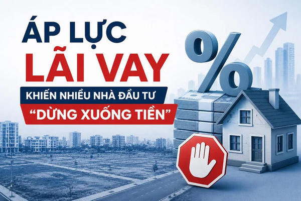 Áp lực lãi vay khiến nhiều nhà đầu tư “dừng xuống tiền”