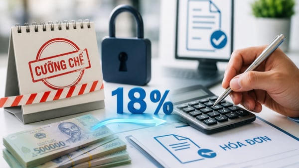 Nộp 18% tổng giá trị thanh toán để được sử dụng hóa đơn trong thời gian bị cưỡng chế