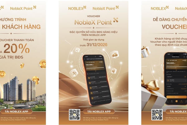 Sunshine Group tung chính sách tặng Voucher NobleX Point cho khách hàng thân thiết, dùng thanh toán tối đa 20% giá trị BĐS mới Sunshine Group tung chính sách tặng Voucher NobleX Point cho khách hàng thân thiết, dùng thanh toán tối đa 20% giá trị BĐS mới