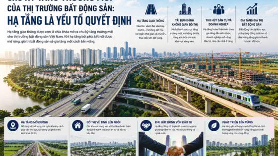 Thị trường bất động sản trong chu kỳ tăng trưởng mới: Hạ tầng là yếu tố quyết định