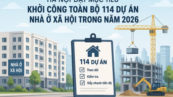 Hà Nội đặt mục tiêu khởi công toàn bộ 114 dự án nhà ở xã hội trong năm 2026