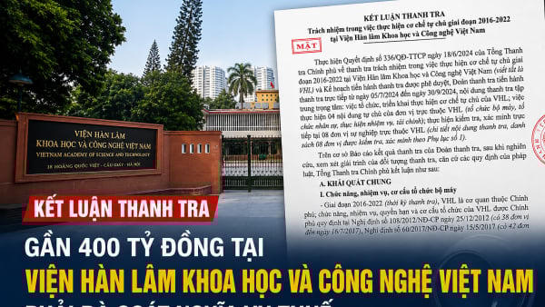 Viện Hàn lâm KH&CN Việt Nam phải rà soát gần 400 tỷ đồng nghĩa vụ thuế