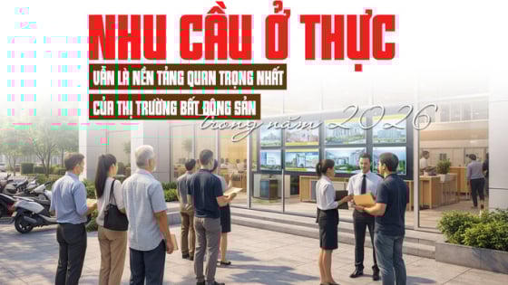 Nhu cầu ở thực vẫn là nền tảng quan trọng nhất của thị trường bất động sản trong năm 2026 Nhu cầu ở thực vẫn là nền tảng quan trọng nhất của thị trường bất động sản trong năm 2026