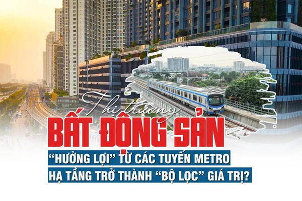 Thị trường bất động sản “hưởng lợi” từ các tuyến Metro, hạ tầng trở thành “bộ lọc” giá trị Thị trường bất động sản “hưởng lợi” từ các tuyến Metro, hạ tầng trở thành “bộ lọc” giá trị