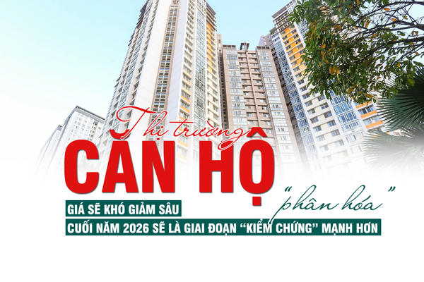 Thị trường căn hộ phân hóa: Giá sẽ khó giảm sâu, cuối năm 2026 sẽ là giai đoạn “kiểm chứng” mạnh hơn
