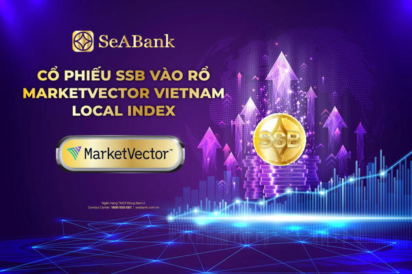 SSB là cổ phiếu duy nhất được thêm vào rổ MarketVector Vietnam Local Index SSB là cổ phiếu duy nhất được thêm vào rổ MarketVector Vietnam Local Index