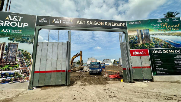 Trước khi làm sụt lún nhà dân, dự án A&T Saigon Riverside từng lập kỷ lục booking căn hộ