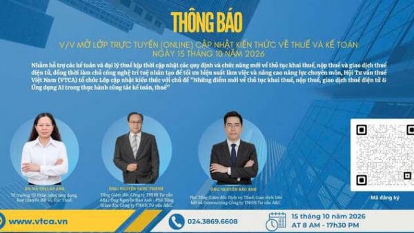 VTCA mở lớp cập nhật về kê khai, nộp thuế, giao dịch điện tử và ứng dụng AI VTCA mở lớp cập nhật về kê khai, nộp thuế, giao dịch điện tử và ứng dụng AI