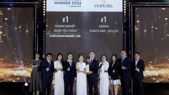 Vinpearl là doanh nghiệp lớn được người lao động yêu thích nhất năm 2026