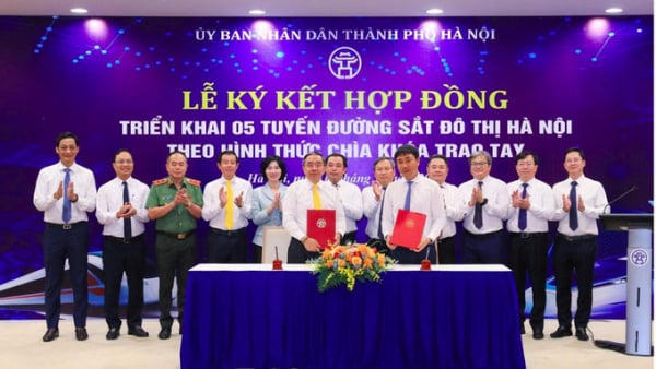 Hà Nội ký hợp đồng triển khai 5 tuyến đường sắt đô thị, vốn gần 900.000 tỷ đồng