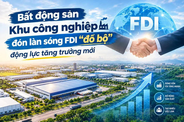 Bất động sản Khu công nghiệp đón làn sóng FDI “đổ bộ”, động lực tăng trưởng mới Bất động sản Khu công nghiệp đón làn sóng FDI “đổ bộ”, động lực tăng trưởng mới