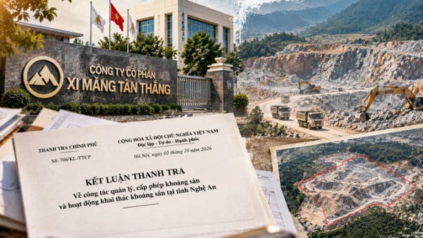 Xi măng Tân Thắng chiếm hơn 41.000 m² đất để khai thác khoáng sản Xi măng Tân Thắng chiếm hơn 41.000 m² đất để khai thác khoáng sản