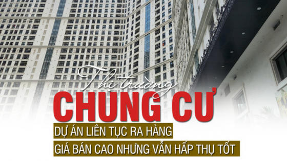 Thị trường chung cư: Dự án liên tục ra hàng, giá bán cao nhưng vẫn hấp thụ tốt
