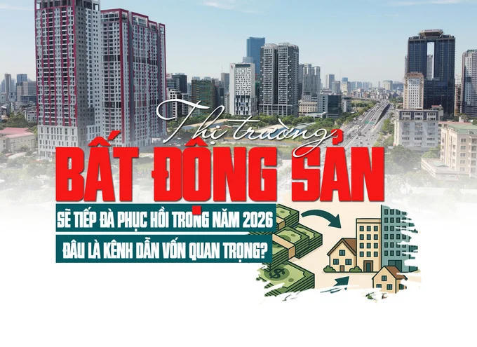 Thị trường bất động sản sẽ tiếp đà phục hồi trong năm 2026, đâu là kênh dẫn vốn quan trọng