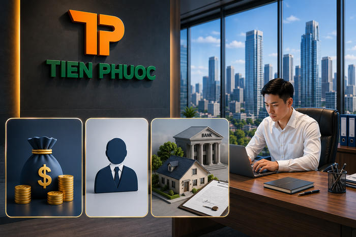 Hé lộ nghịch lý tại Bất động sản Tiến Phước: Vốn điều lệ nghìn tỷ nhưng chỉ có 1 lao động, “dày đặc” các thương vụ thế chấp tài sản tại ngân hàng Hé lộ nghịch lý tại Bất động sản Tiến Phước: Vốn điều lệ nghìn tỷ nhưng chỉ có 1 lao động, “dày đặc” các thương vụ thế chấp tài sản tại ngân hàng