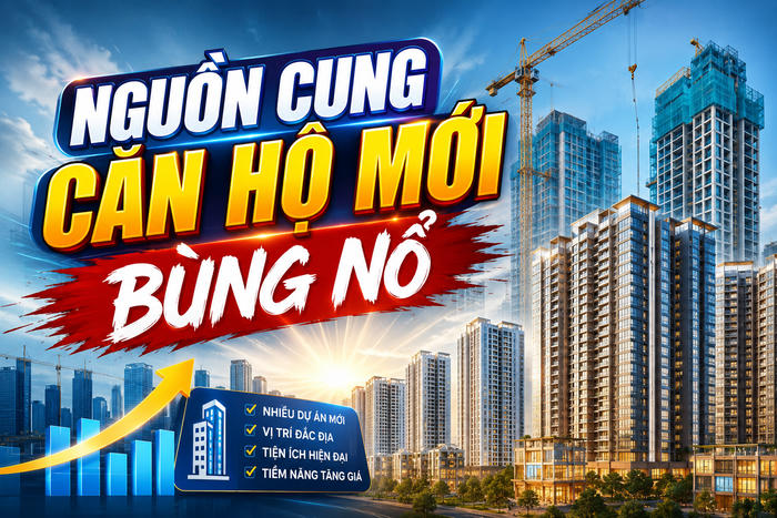 Nguồn cung căn hộ mới tại Hà Nội và TP.HCM đang bùng nổ