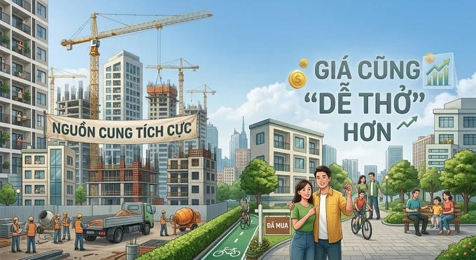 Chung cư: Nguồn cung tích cực, giá cũng “dễ thở” hơn