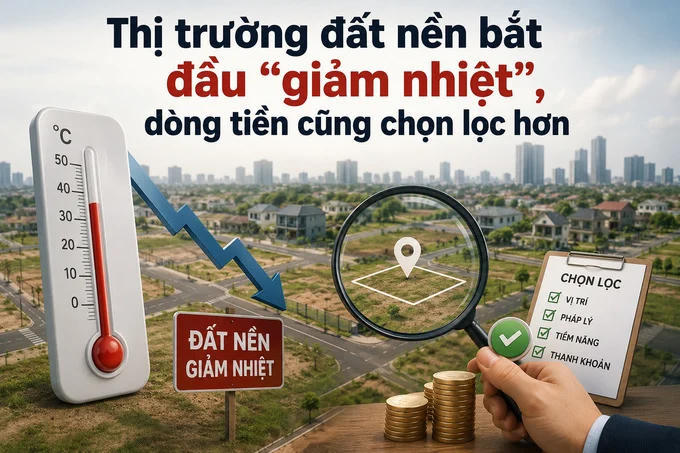 Thị trường đất nền bắt đầu “giảm nhiệt”, dòng tiền cũng chọn lọc hơn