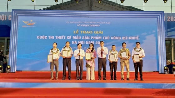Hà Nội trao giải cuộc thi thiết kế mẫu sản phẩm thủ công mỹ nghệ