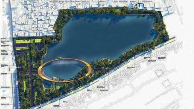 Sơ đồ phối cảnh diện mạo mới của công viên 29 tháng 3