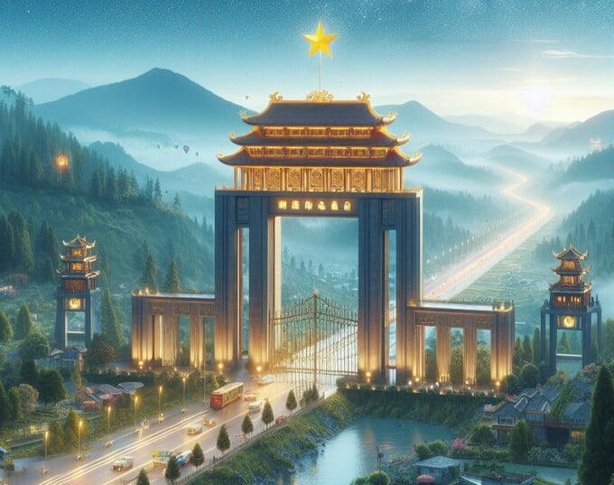 Cửa khẩu tại Lạng Sơn trong tương lai do AI thiết kế