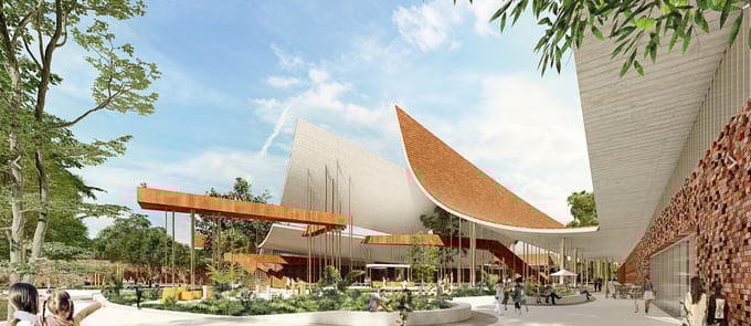 Thiết kế độc lạ của Bảo tàng - Thư viện tỉnh Long An