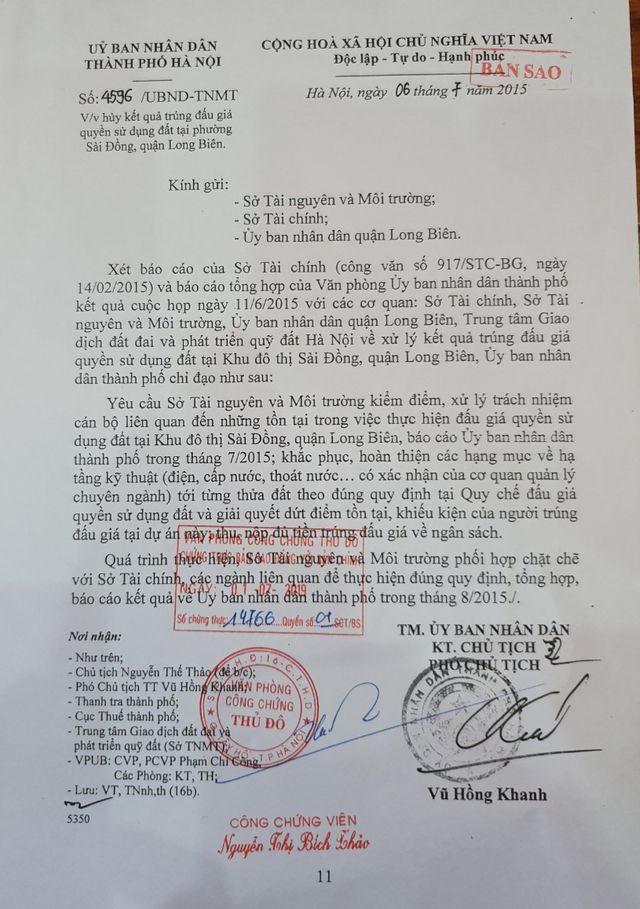 Hà Nội: Trúng đấu giá đất ở khu đô thị mới nhưng 10 năm... vẫn chưa được nhận đất
