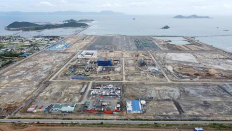 Khu vực xây dựng Nhà máy Nhiệt điện BOT Vân Phong 1 thuộc xã Ninh Phước, thị xã Ninh Hòa, tỉnh Khánh Hòa. Ảnh: NLĐ &nbsp;