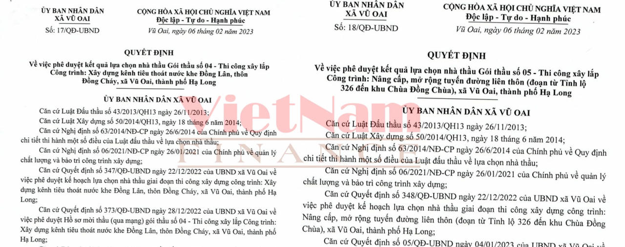 Điểm 'lạ' trong hồ sơ đấu thấu của Đầu tư Uông Bí Quảng Ninh