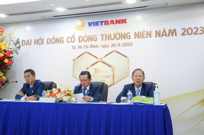 Ngày 26/4/2023, Vietbank tổ chức đại hội đồng cổ đông thường niên 2023 tại TP.HCM bằng hình thức trực tuyến. &nbsp;