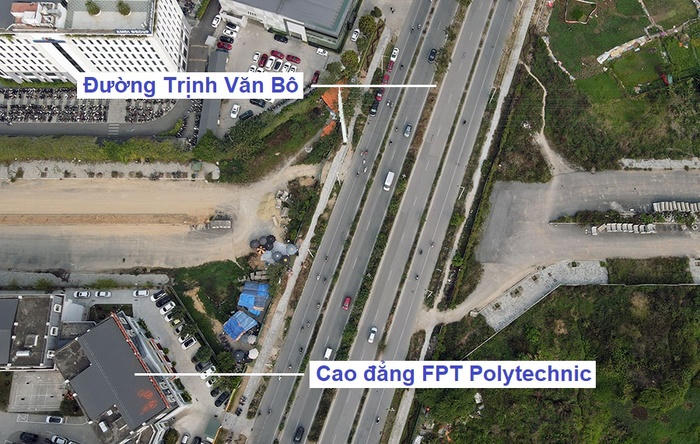 Đường rộng 40m hướng đến KĐT Xuân Phương vẫn dang dở sau nhiều năm xây dựng