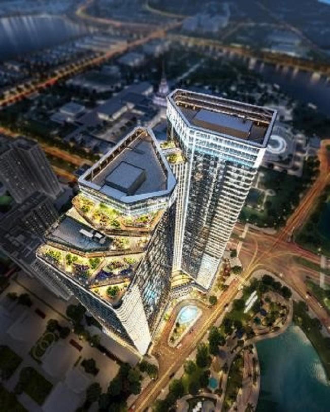 Tòa văn phòng TechnoPark có thiết kế bền vững với mặt ngoài toàn bộ được phủ kính Low-E an toàn dày 26mm đón ánh sáng tự nhiên và mang tới tầm nhìn panorama độc đáo. &nbsp;