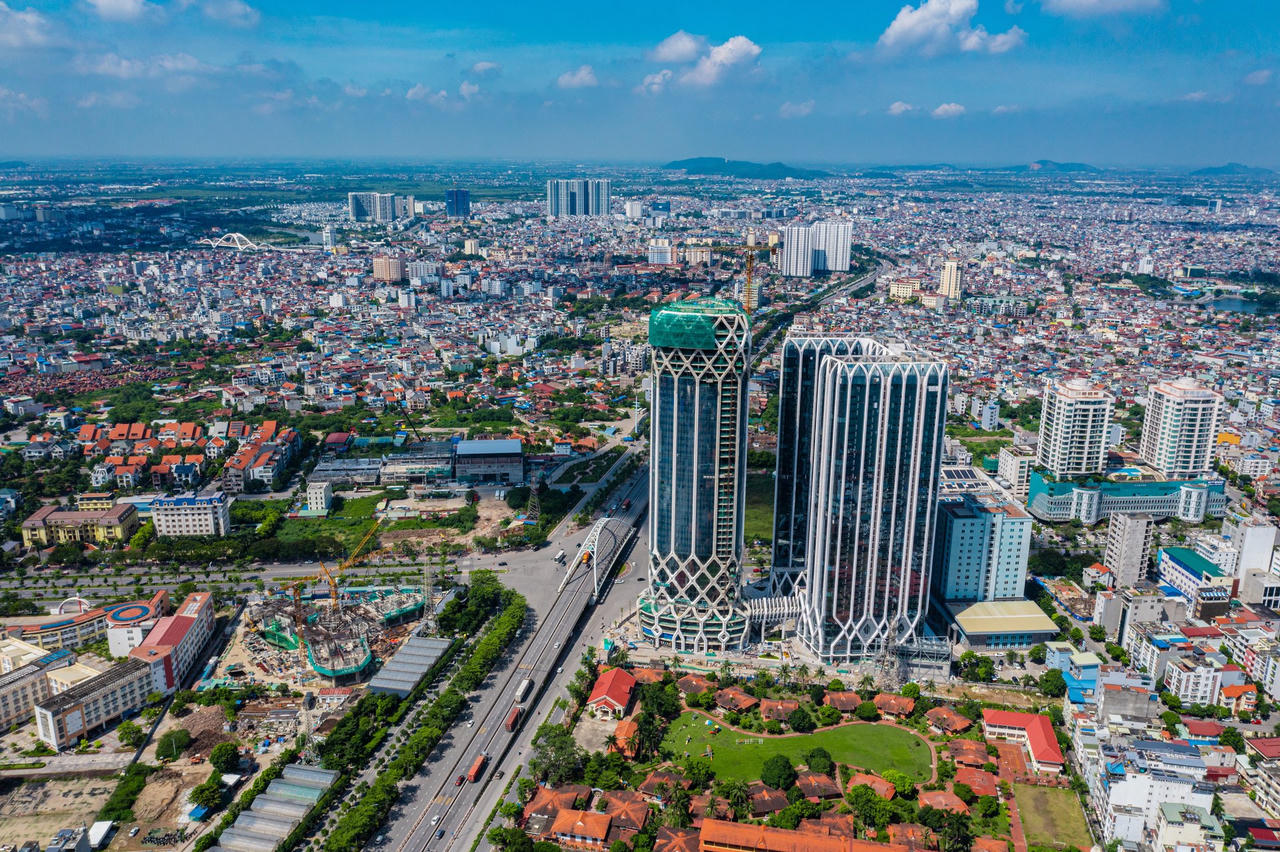 Nút giao Lê Hồng Phong và Nguyễn Bỉnh Khiêm thành phố Hải Phòng (ảnh: Toàn Trần).