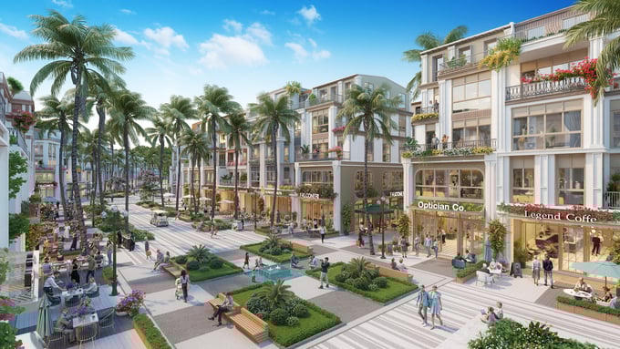 Hệ sinh thái tiện ích đa trải nghiệm tại Xanh Island. (Ảnh: Sun Property) &nbsp;