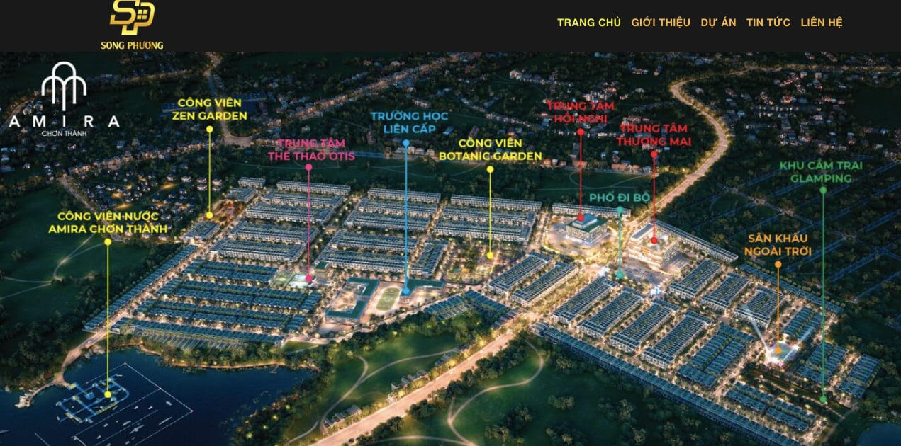 Công ty Song Phương hiện là chủ đầu tư dự án Amira Chơn Thành